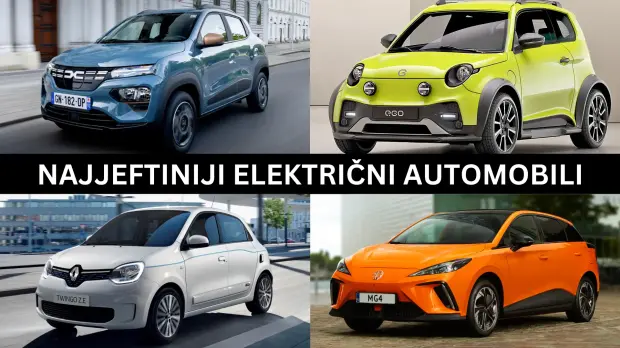 Najjeftiniji električni automobili