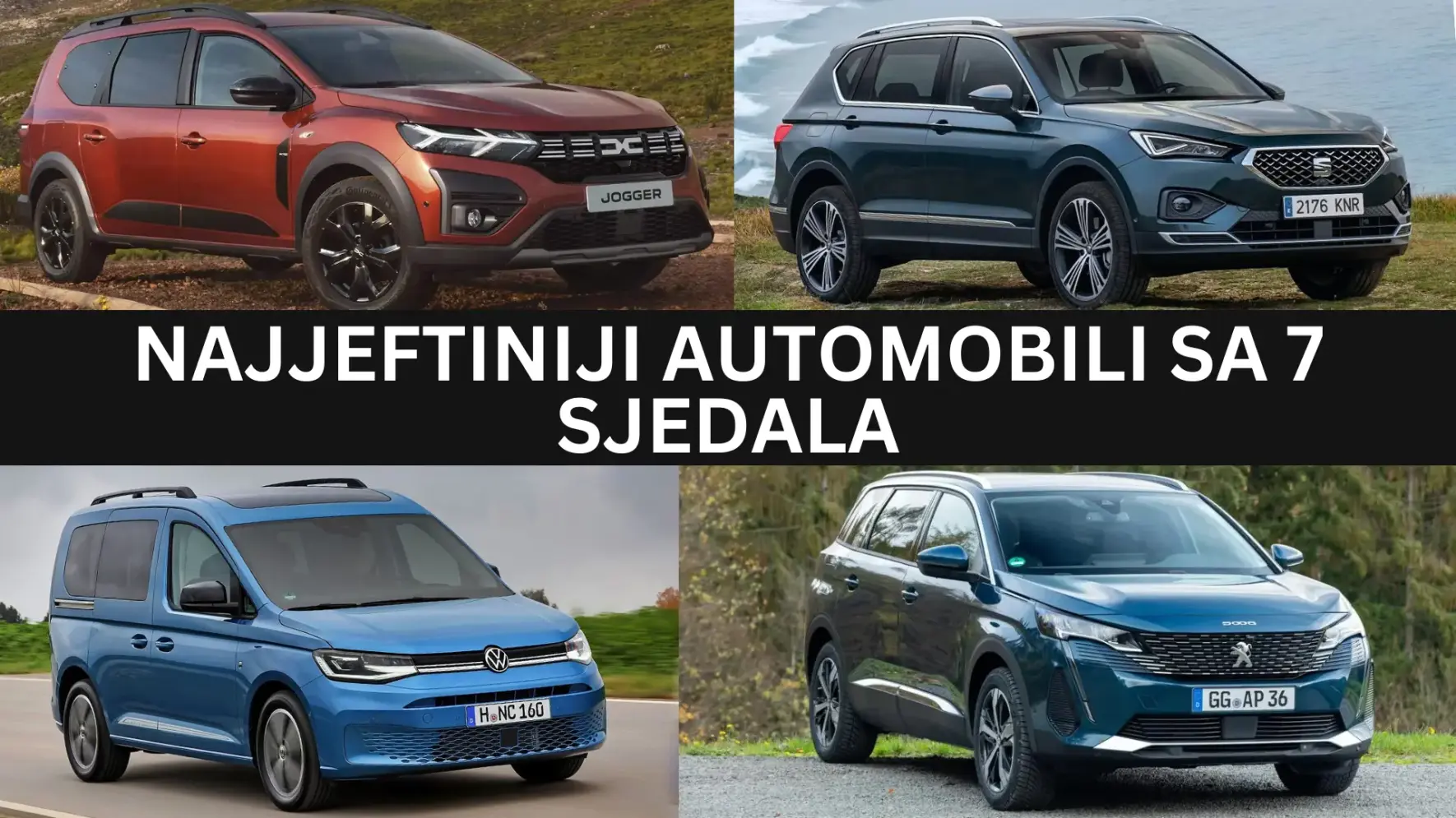 Najjeftiniji automobili sa 7 sjedala